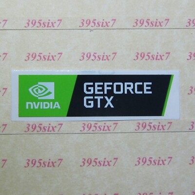 NVIDIA GEFORCE GTX Sticker 15mm x 56mm