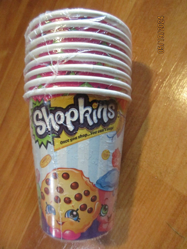 Shopkins 3pc Lot Unique 2014 Birthday Multi-color Party Supplies NOS - Picture 2 of 4
