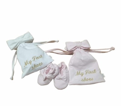 Baby Set Erste Schuhe Erstaustattung Set 2-tlg Geschenkset  Taufe Geburt 0-3 Mon