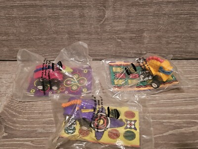 Burger King Dino Crawlers Lot of 3 Wind Up Toy Car Dinosaur 1994 Kids Club Meal