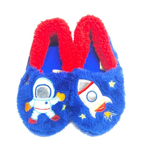 Wonder Nation ASTRONAUT & SPACESHIP Boys Rubber Bottom Slippers - 第 1/19 張圖片