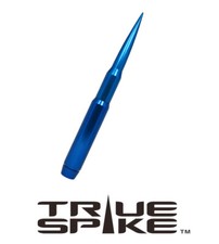 True Spike Billet 9 Long Fat Bullet Spiked Antenna Blue For Toyota Suv Truck