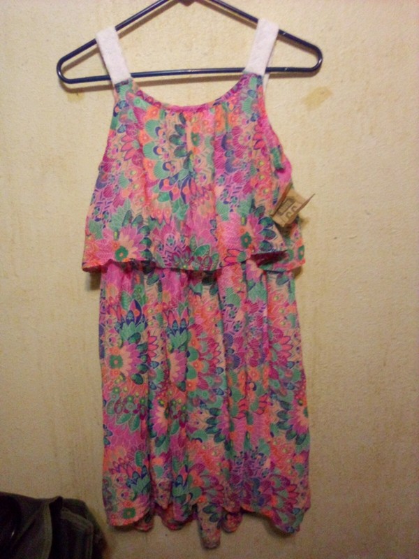 Nwt Girls Sz XL 12-14 Route 66 Pink Dress Great Shape