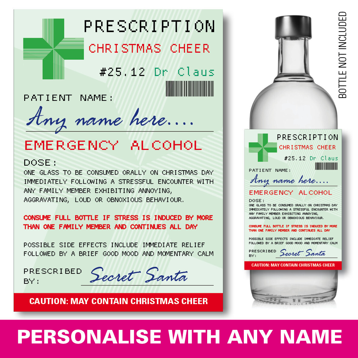 Prescription Bottle Label Template