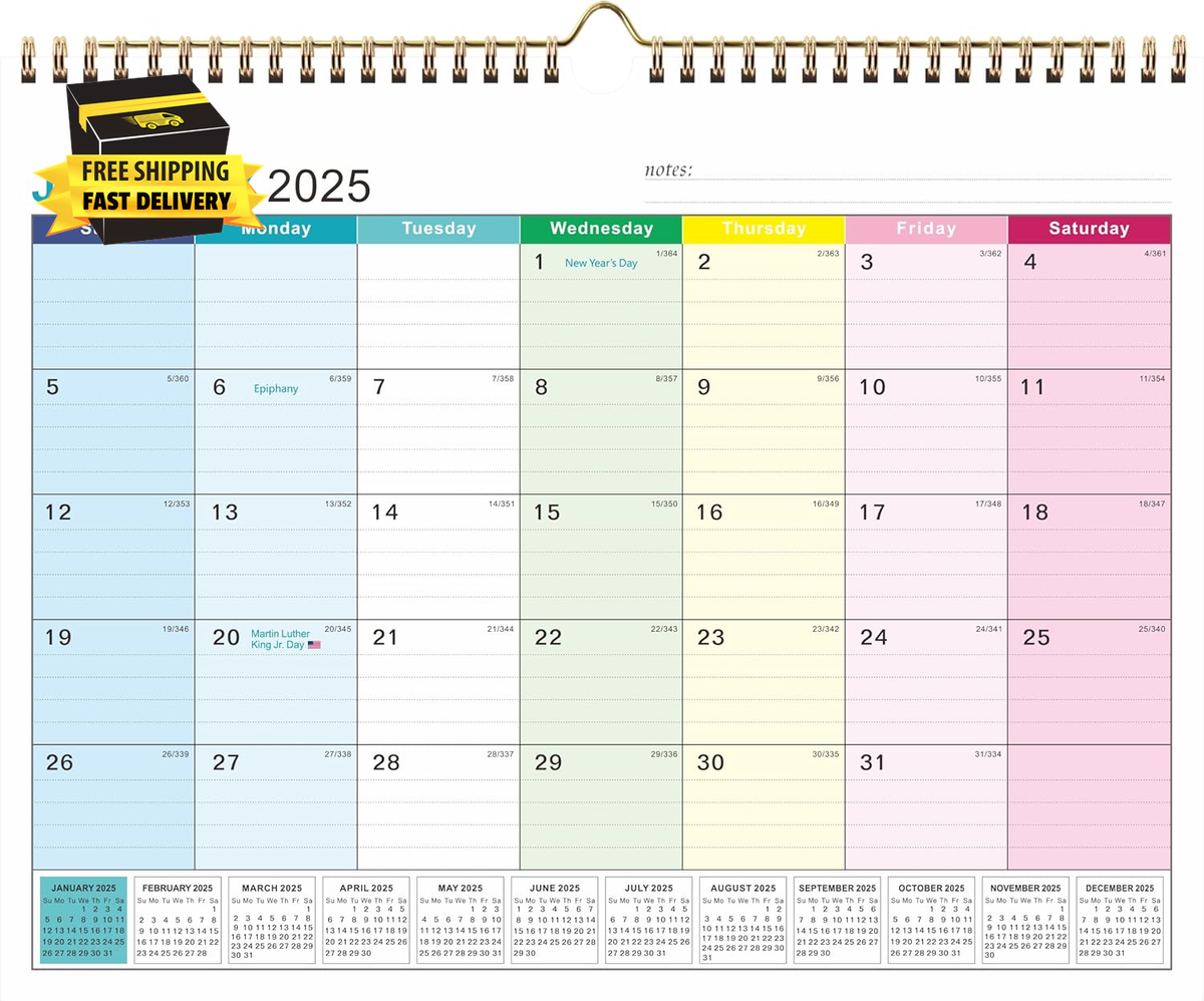 wall-calendar-2025-2026-january-2025-june-2026-15-x-12-highlight-holidays-ebay