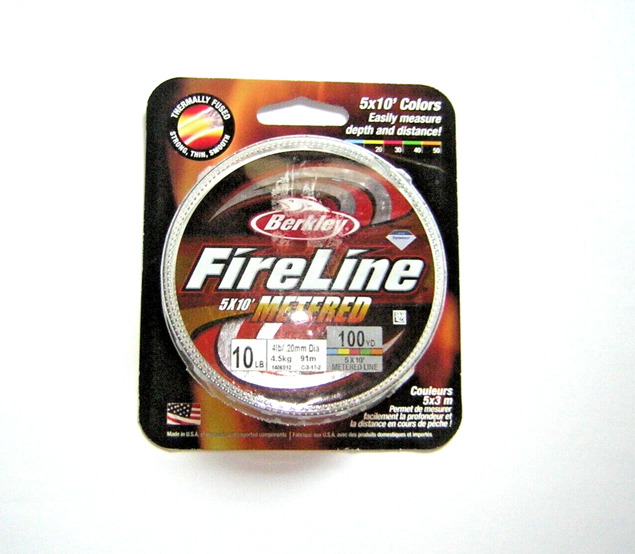 Berkley Fireline Metered 5 X 10' 100 yds10lb test eBay