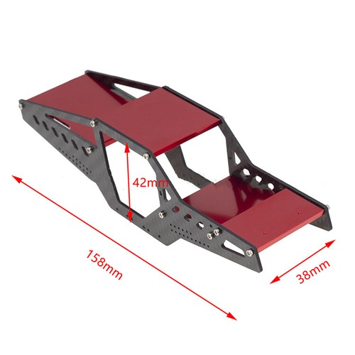 Cage Frame Carbon Fiber Aluminum Alloy Frame for Axial SCX24 90081 C10 RC Car - Picture 2 of 8