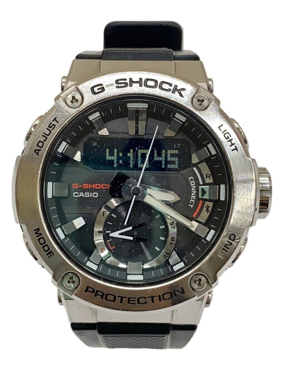 CASIO G-SHOCK GST-B200-1AJF Black Resin Solar Digital Analog Watch