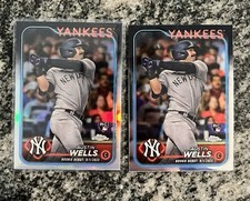 Austin Wells RC REFRACTOR 2024 Topps Chrome Update #USC197 W/ Bonus Base Card