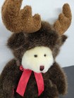 Russ Berrie BROOSE Teddy Bear Christmas Holiday Plush Moose Costume Sparkle Feet — photo 4