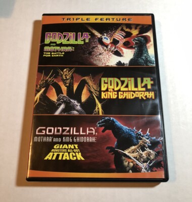 Godzilla and Mothra /Vs King Ghidorah/ Giant All-Out Monsters DVD TRIPLE FEATURE