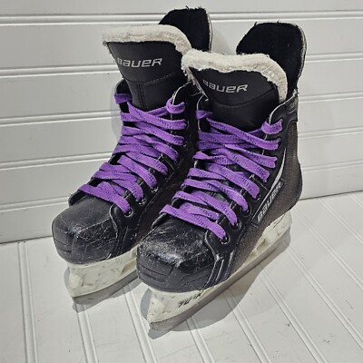 Bauer Supreme One.4 Youth Kids Size 1 US Black Ice Hockey Skates LightSpeed Pro