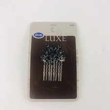 Goody Luxe Snowflake Rhinestone Side Comb 1 PC Black 01798