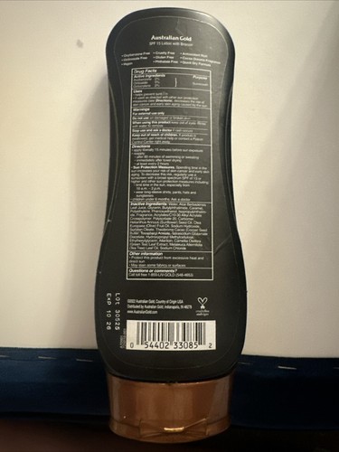 Australian Gold Instant Bronzer Lotion Sunscreen SPF 15 Water Resistant - Picture 2 of 2