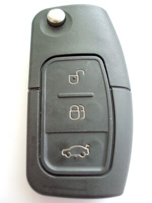 RFC 3 Tasten Klappschlüssel Hülle für Ford Fiesta MK7 2009 - 2016 Fernbedienung FOB HU101 