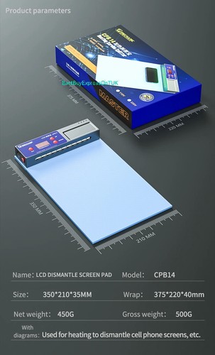HeatMat MobilePhone PreHeater Tablet Electronics Insulation Workshop Surface UK - Picture 6 of 50
