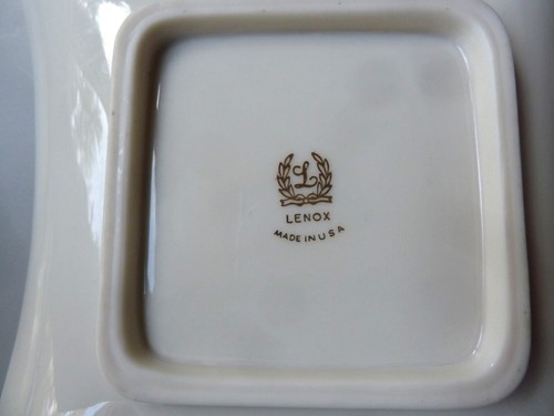 Vintage Fine China Lenox Ducks In Flight Square Trinket Dish Gold Trim U.S.A. - Picture 7 of 8