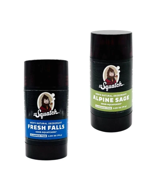 Dr. Squatch Deo Men's Natural Deodorant Alpiner Salbei & Fresh Falls 2x75g