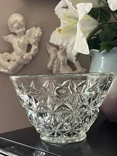 Vintage Crystal LAMP Shade 1/4” Fitter Hole • Pole Lamp 6.5” Light Cover Cone