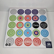 Otrio Board Game Deluxe Bamboo Board Tic Tac Toe Marbles Brain Workshop