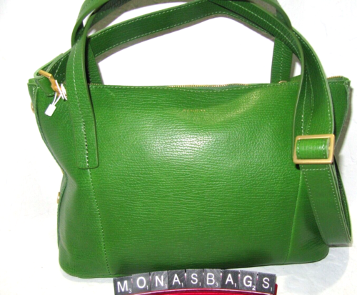 Hammitt Addie Palm Green Leather Zip Top Large Rectangle Tote Bag NWT $445