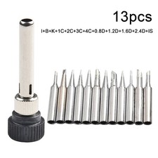 13pcs/set Soldering Iron Tips 907 933 926 937 928 94 Station Tool Silver New
