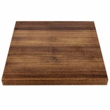 Bolero Pre-Drilled Square Table Top Rustic Oak 48Mm Thick Chipboard