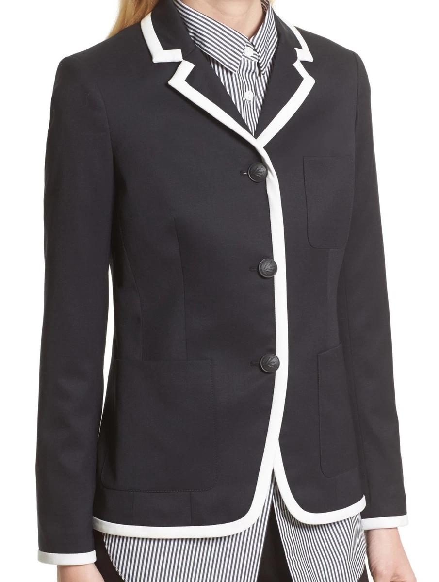 Piped blazer clearance