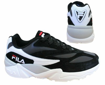 Fila V94M R Low Black White Lace Up Casual Sports Mens Trainers 1010716 12S  | eBay