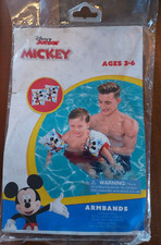 Disney Junior Mickey Inflatable Swim Arm Bands Pool Floaties, Age 3-6 - New