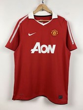 Men's 2010/11 Nike Manchester United Home Soccer Jersey Size L