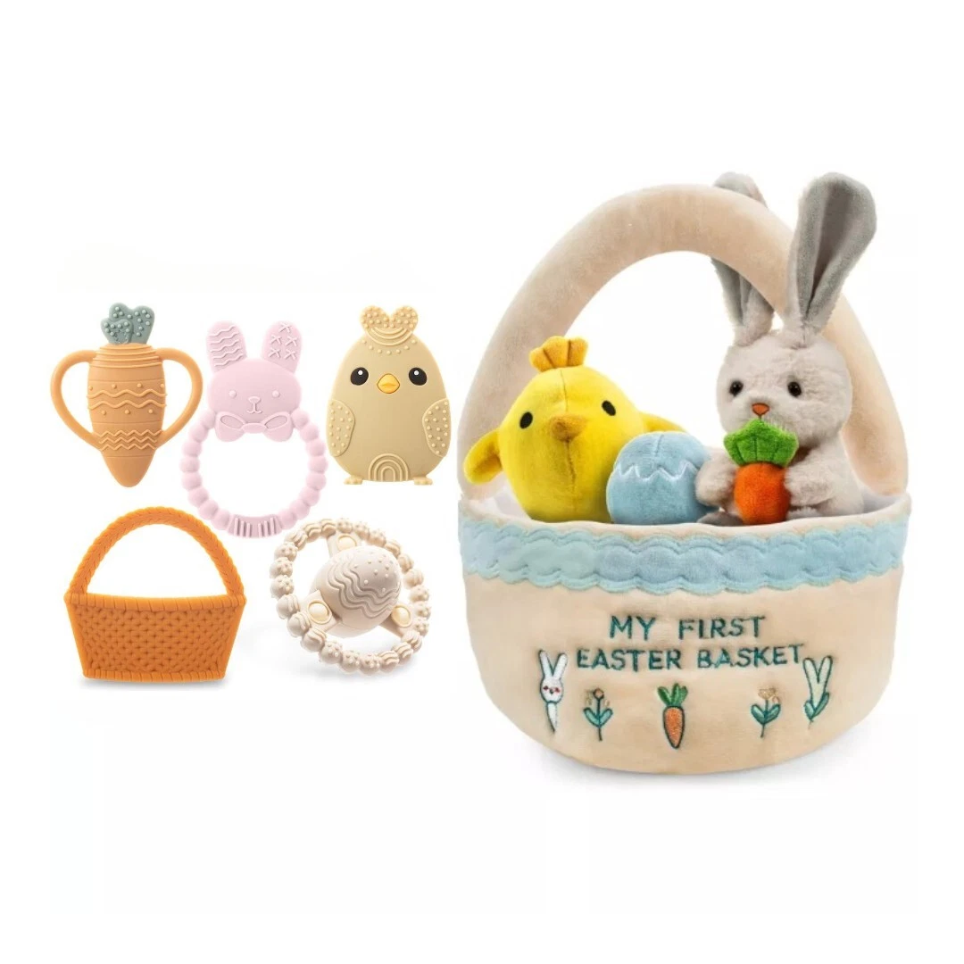 Easter Baby Plush and Teether Playset, Includes Bunny, Carrot, Chicken
Opens in a new window or tab