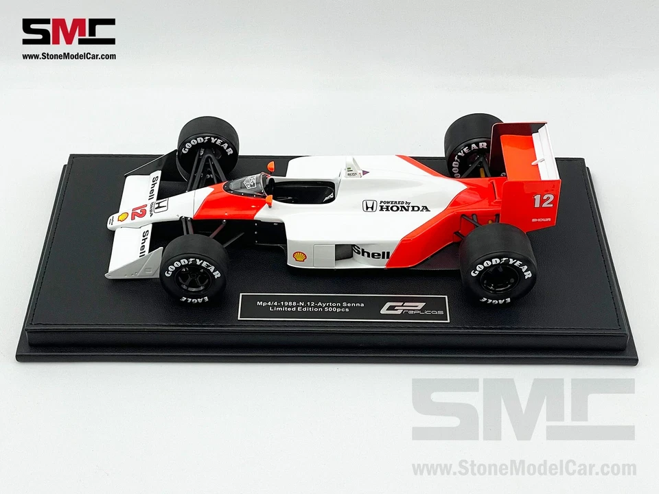 Mclaren MP4/4 #12 Ayrton Senna 1988 Campeón del Mundo de F1 1:18 GP RÉPLICAS + Calcomanía Foto 4 de 4