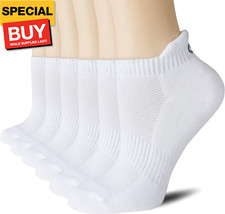 6 Pairs Ankle Athletic Running Socks Low Cut Sports Tab Socks for Men and Women