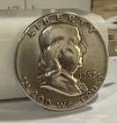 1957-D Franklin Half Dollar 50C 90% Silver Denver Mint Bugs Bunny
