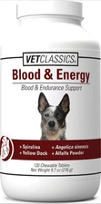 120ct VetClassics Blood & Energy Endurance Support Chewable Tablets for Dogs