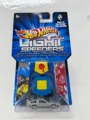 Hot Wheels Light Speeders Back to the Future Time Machine DeLorean