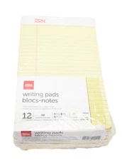 Office Depot Writing Pads Bloc Notes 12 Pack 5" x 8" 50 Sheets/Pad Yellow
