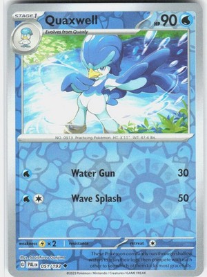 Quaxwell 051/193 Uncommon Paldea Evolved Pokemon Reverse Holo Near Mint