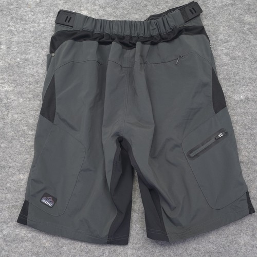 Zoic Ether MTB Shorts Men's Large Gray Adjustable Zip Pockets Bike 12" Inseam L - Picture 13 of 13