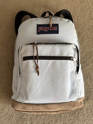 Jansport Right Pack Backpack Cordura Nylon Blue Dusk Leather Bottom JS0A4QVA