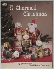 A Charmed Christmas by Riegel & Combest Decorative Painting Book Viking Vtg 1992