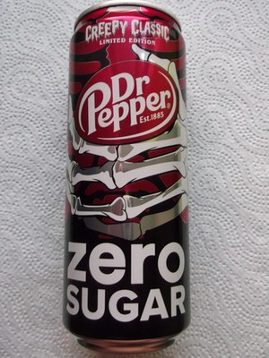 DR PEPPER CREEPY CLASSIC ZERO 2024 HALLOWEEN EDITION aus POLEN leere Dose 330ml