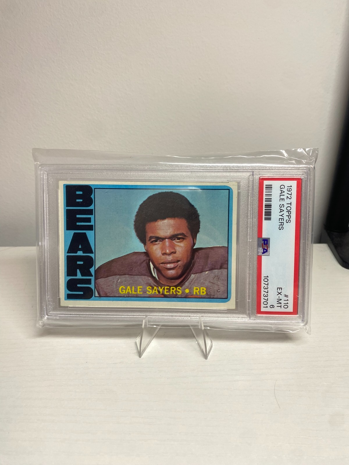 1972 Topps Gale Sayers #110 Bears PSA 6