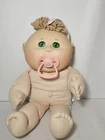 Cabbage Patch BabyLand Exclusive Doll 17” Brown Hair Gren Eyes Newborn