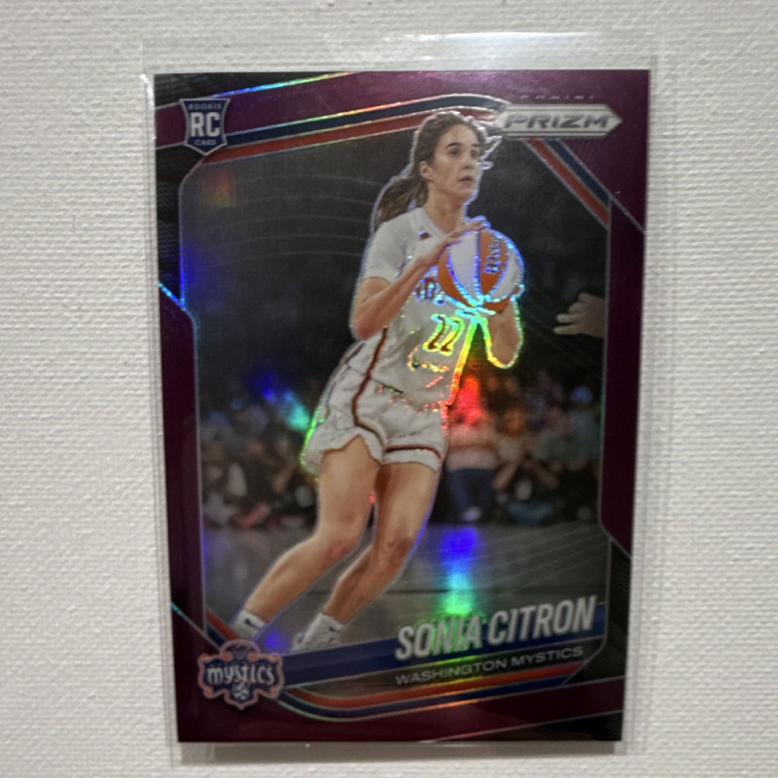 2025 Panini Prizm Purple Prizm Sonia Citron Rookie Washington Mystics #122 /149