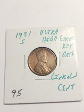 1931 S Lincoln Cent Ultra High Grade Key Date Scarce