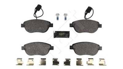 Vorderachse HART 261 730 Bremsbelagsatz, Scheibenbremse für ABARTH,FIAT,OPEL