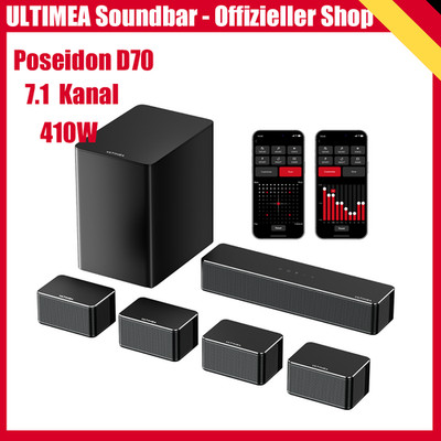 ULTIMEA Poseidon D70 Soundbar Lautsprecher 7.1 3D Surround System App-Steuerung