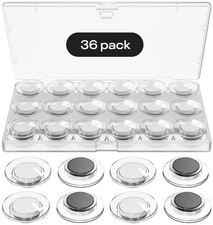 36 Pack Round Whiteboard Magnets Dry Erase Board Refrigerator Magnets for Office
